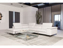 Viola - Italian Contemporary Cognac Leather Left Facing Sectional Sofa