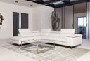 Viola - Italian Contemporary Deserto Leather Right Facing Sectional Sofa