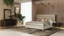 Corrico - Modern Off White and Champagne Gold Bedroom Set
