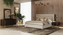 Corrico - Modern Off White and Champagne Gold Bedroom Set