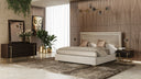 Moontide Modern Smoked Ash & Gold Nightstand