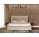 Corrico - Modern Off White and Champagne Gold Bedroom Set