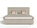 Legend Modern Black Velvet & Gold Bed