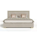 Corrico - Modern Off White and Champagne Gold Bedroom Set