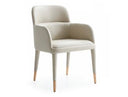 Cortina - Modern Beige Eco-Leather Dining Arm Chair