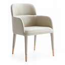 Cortina - Modern Beige Eco-Leather Dining Arm Chair