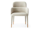 Cortina - Modern Beige Eco-Leather Dining Arm Chair