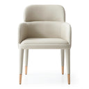 Cortina - Modern Beige Eco-Leather Dining Arm Chair