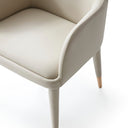 Cortina - Modern Beige Eco-Leather Dining Arm Chair