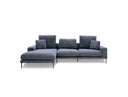 Corwith - Modern Blue Fabric Left Facing Sectional Sofa