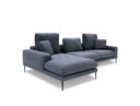 Corwith - Modern Blue Fabric Left Facing Sectional Sofa