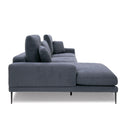 Corwith - Modern Blue Fabric Left Facing Sectional Sofa