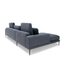 Corwith - Modern Blue Fabric Left Facing Sectional Sofa