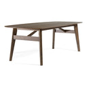 Costello - Mid-Century Modern Wenge Dining Table + 8 Chairs Set