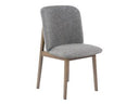 Costello - Mid-Century Modern Grey Fabric + Wenge Dining Chair (Set of 2)