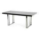 Courtland Modern Stainless Steel Dining Table
