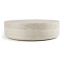 Cozad - Modern Faux Travertine Round End Table