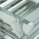 Crawford Modern Rectangular Glass Dining Table