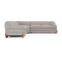 Crockett - Modern Brown Fabric Sectional Sofa