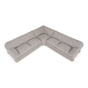 Crockett - Modern Light Grey Fabric Sectional Sofa