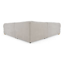 Crockett - Modern Light Grey Fabric Sectional Sofa