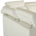 Crosby - Italian Modern White Leather Sectional Sofa
