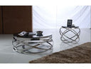 Anvil Modern Brushed Stainless Steel End Table