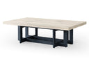 CT8963 - Natural Oak + Black Metal Coffee Table