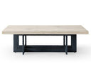 CT8963 - Natural Oak + Black Metal Coffee Table