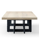 CT8963 - Natural Oak + Black Metal Coffee Table