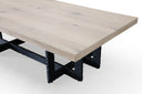 CT8963 - Natural Oak + Black Metal Coffee Table