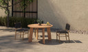 Delta Round Outdoor Dining Table Black
