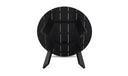 Delta Round Outdoor Dining Table Black