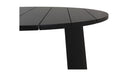 Delta Round Outdoor Dining Table Black