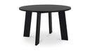 Delta Round Outdoor Dining Table Black