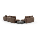 Overlap Sectional - Right-Facing Chaise, Large - Nero Marquina Marble by Caracole, view 2
