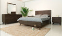 Daisy Mid-Century Dark Acacia Bed