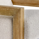 Dalhart - Modern Beige Fabric + Grey Wash Wood Accent Chair