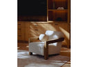 Dalhart - Modern Beige Fabric + Grey Wash Wood Accent Chair