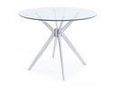 Adler - Modern Black Glass Extendable 63"/94.5" Dining Table