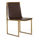 Perret - Glam Black Ash & Brushed Brass Modern Buffet