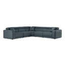 Dalton - Modern Italian Oyster Leather Sectional + 2 Recliners