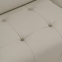 Dalton - Modern Italian Light Grey Leather 4-Seat Sofa + 2 Recliners