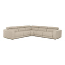 Dalton - Modern Italian Oyster Leather Sectional + 2 Recliners