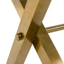 Dandy - Modern Golden & 15mm Glass Dining Table