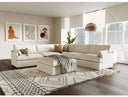 Sherry - Modern Grey Leather Left Facing Sectional Sofa