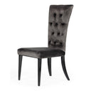 Darley - Transitional Grey Velvet Dining Chair Set of 2