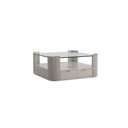 Love Square Cocktail Table - 42" - Matte Pearl by Caracole