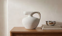 Vila 9.5In Sculptural Vessel Cream White