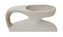 Vila 9.5In Sculptural Vessel Cream White